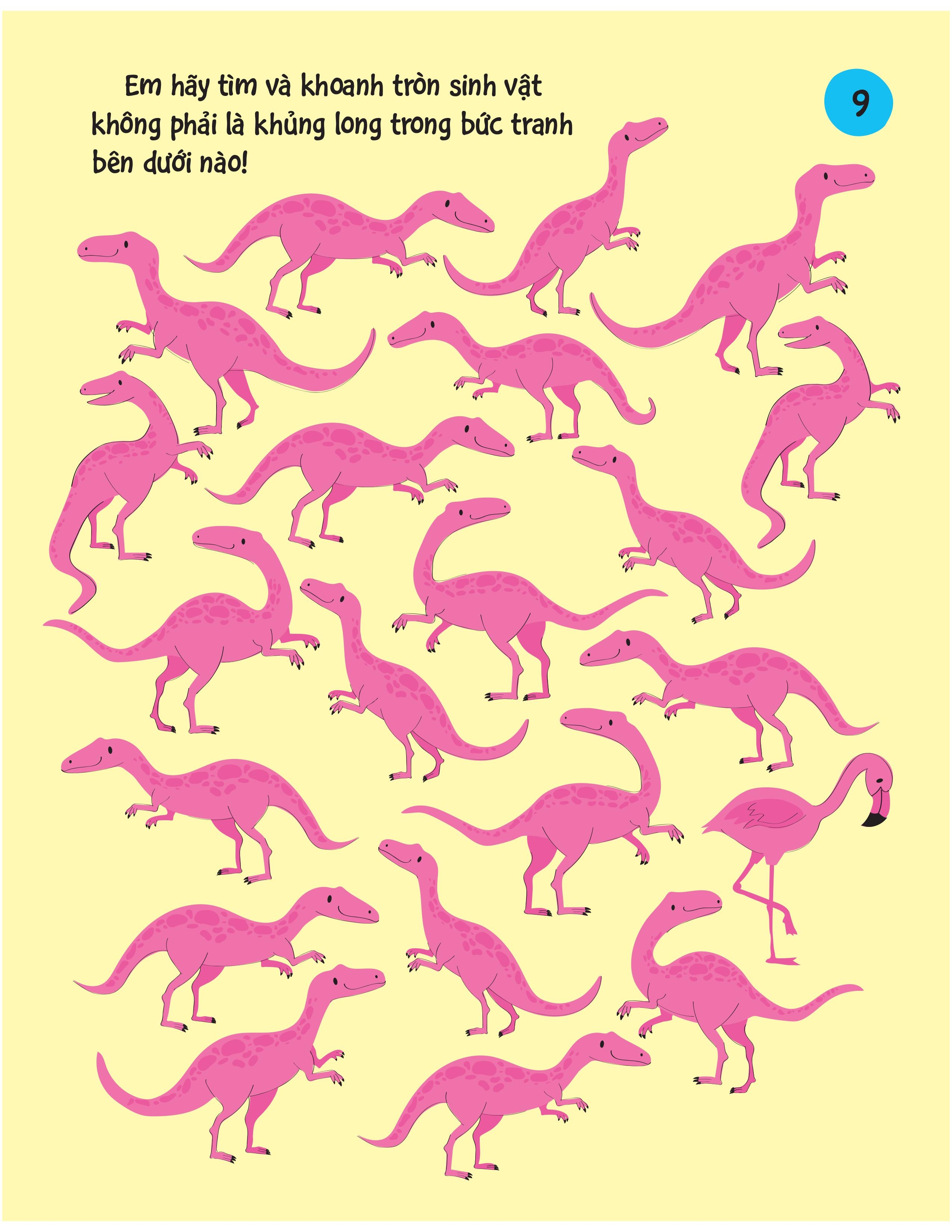 90++ trò chơi phát triển chỉ số iq cho bé - các loài khủng long