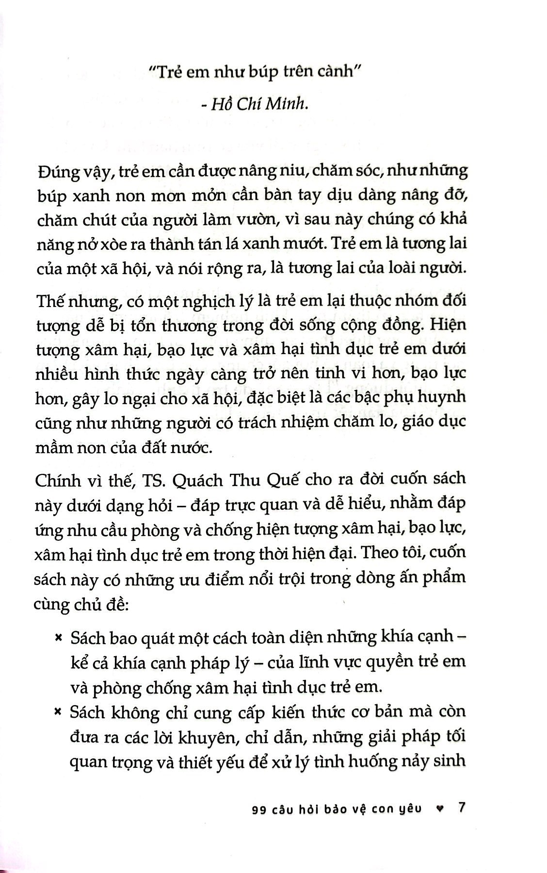 99 câu hỏi bảo vệ con yêu