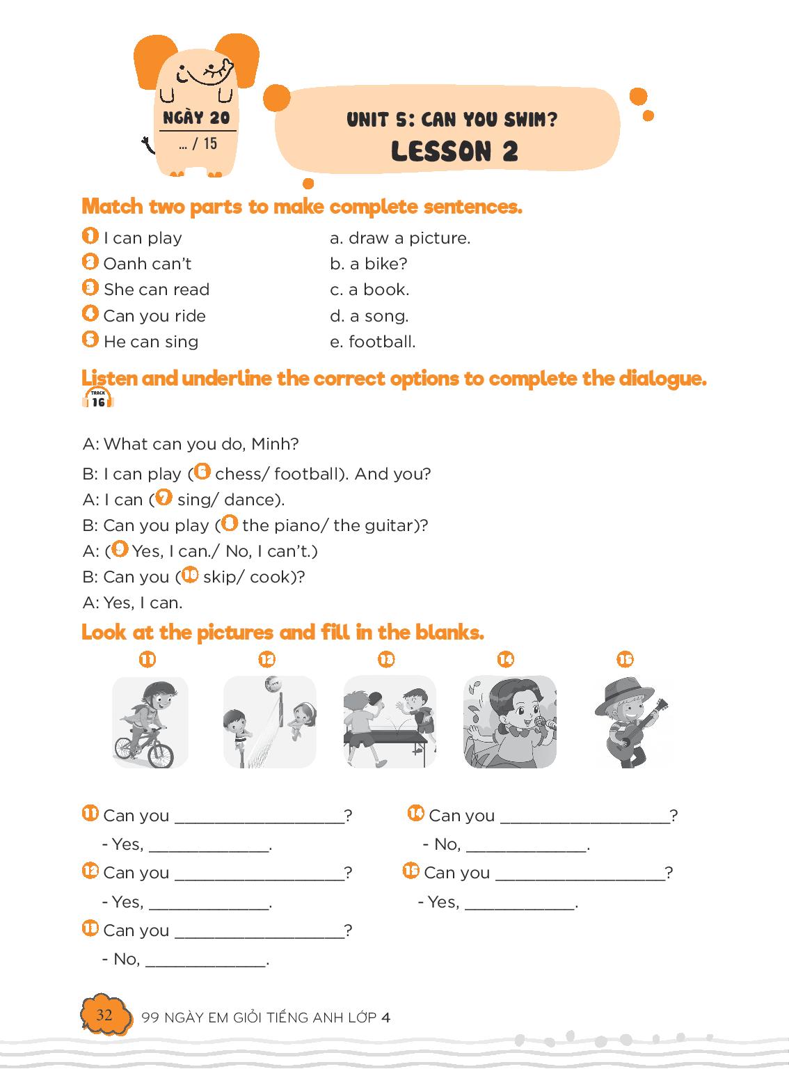 99 ngày em giỏi tiếng anh lớp 4