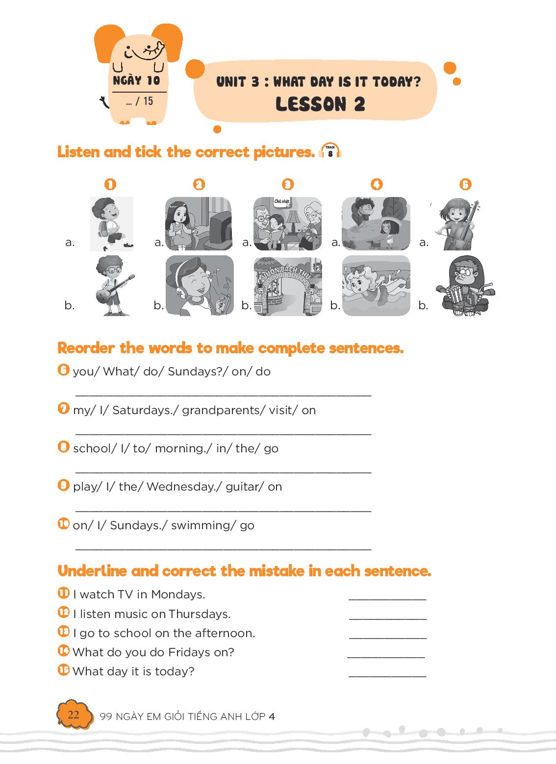 99 ngày em giỏi tiếng anh lớp 4