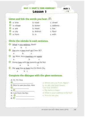 99 ngày em giỏi tiếng anh - lớp 5