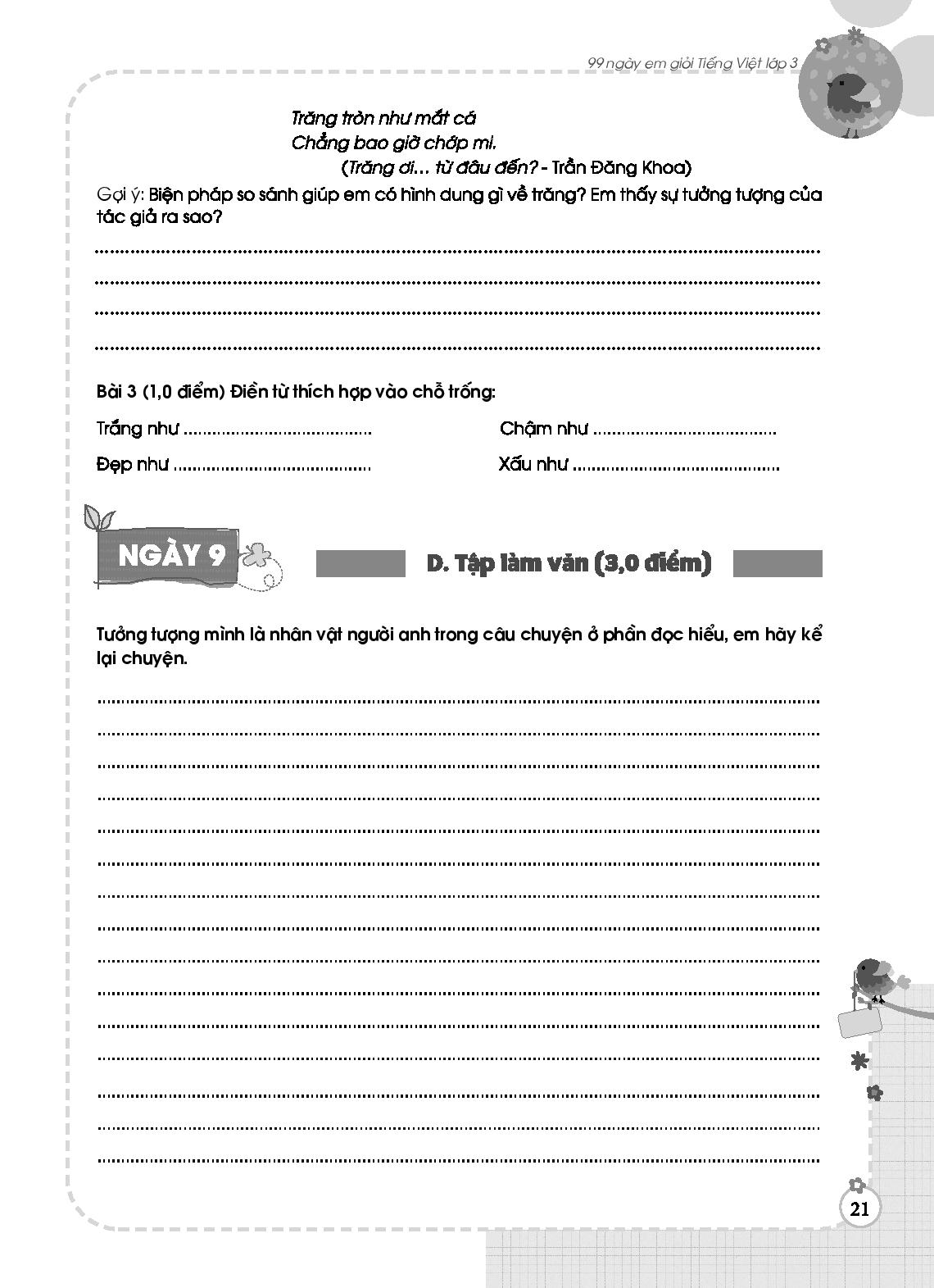 99 ngày em giỏi tiếng việt - lớp 3