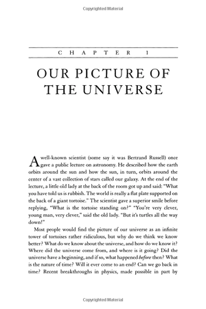 a brief history of time : from big bang to black holes