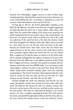 a brief history of time : from the big bang to black holes