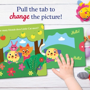 a busy day for little dog (push pull stories)