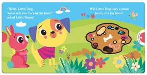 a busy day for little dog (push pull stories)