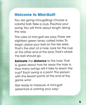 a day at mini-golf : what's the length?