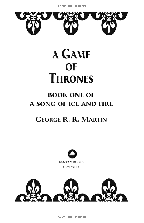 a game of thrones (book 1)