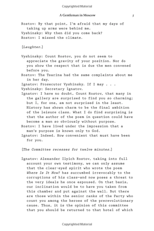 a gentleman in moscow