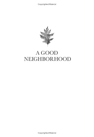 a good neighborhood