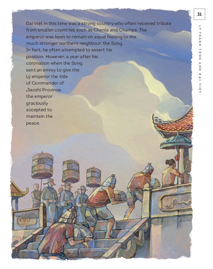 a history of vietnam in pictures (in colour) - lý thánh tông and đại việt