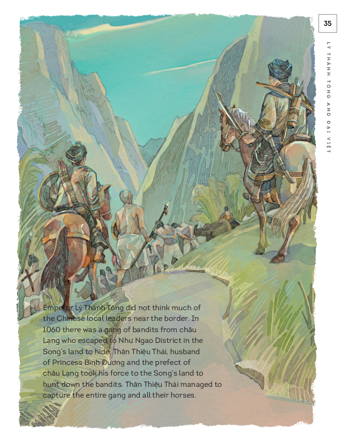 a history of vietnam in pictures (in colour) - lý thánh tông and đại việt - bìa cứng