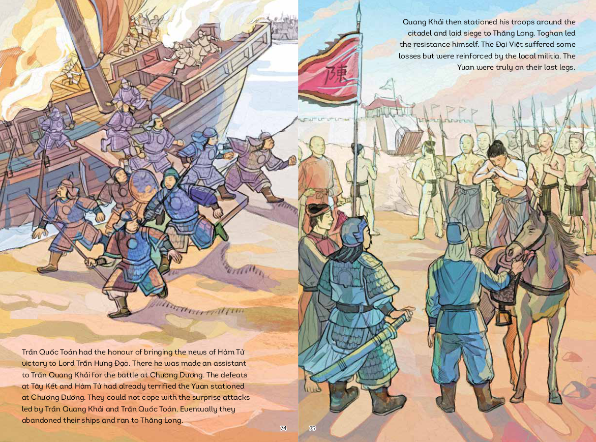 a history of vietnam in pictures (in colour) - the second victory against the mongols