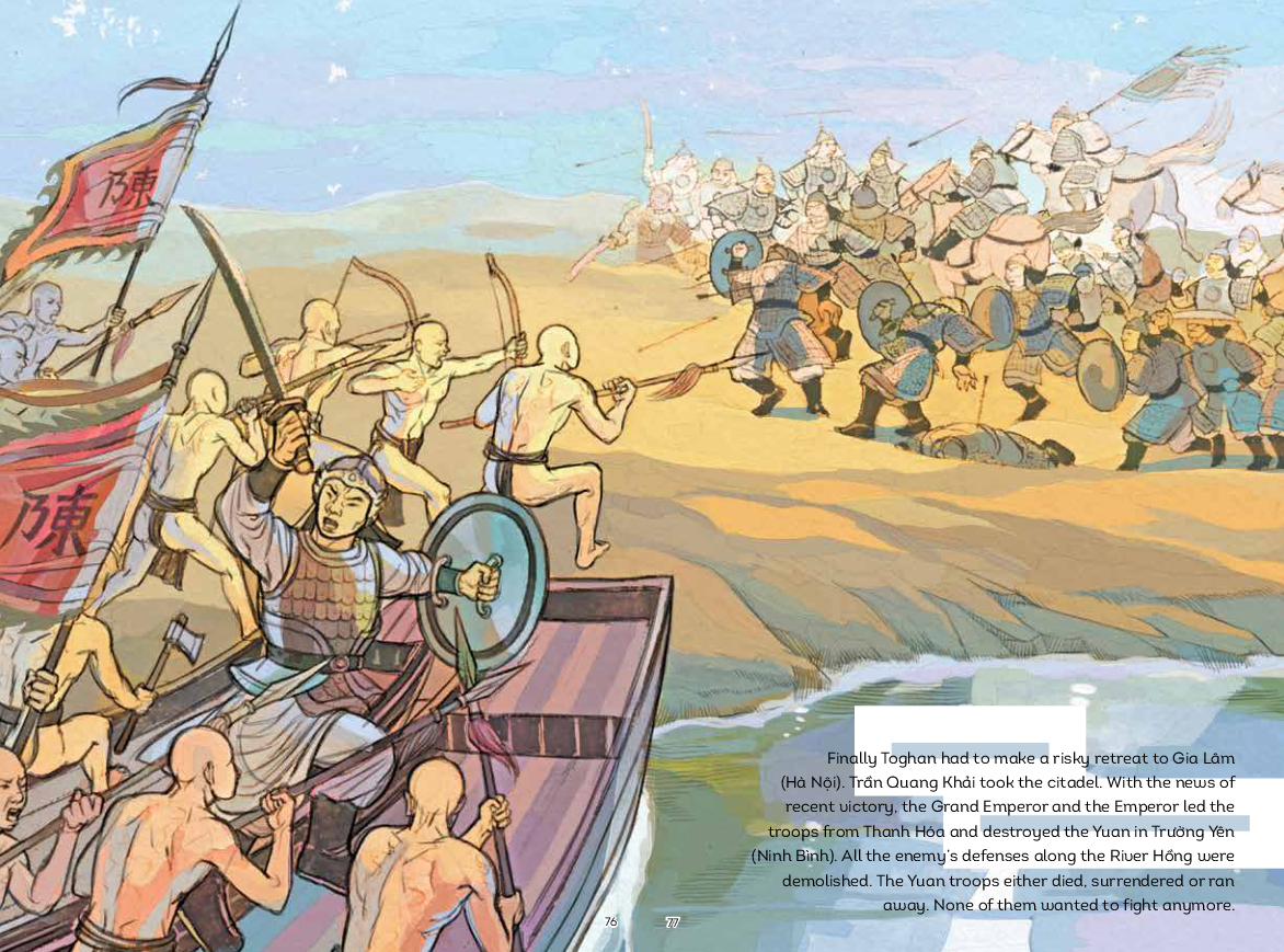 a history of vietnam in pictures (in colour) - the second victory against the mongols