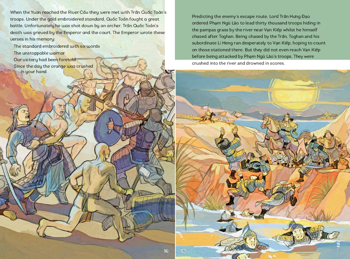 a history of vietnam in pictures (in colour) - the second victory against the mongols