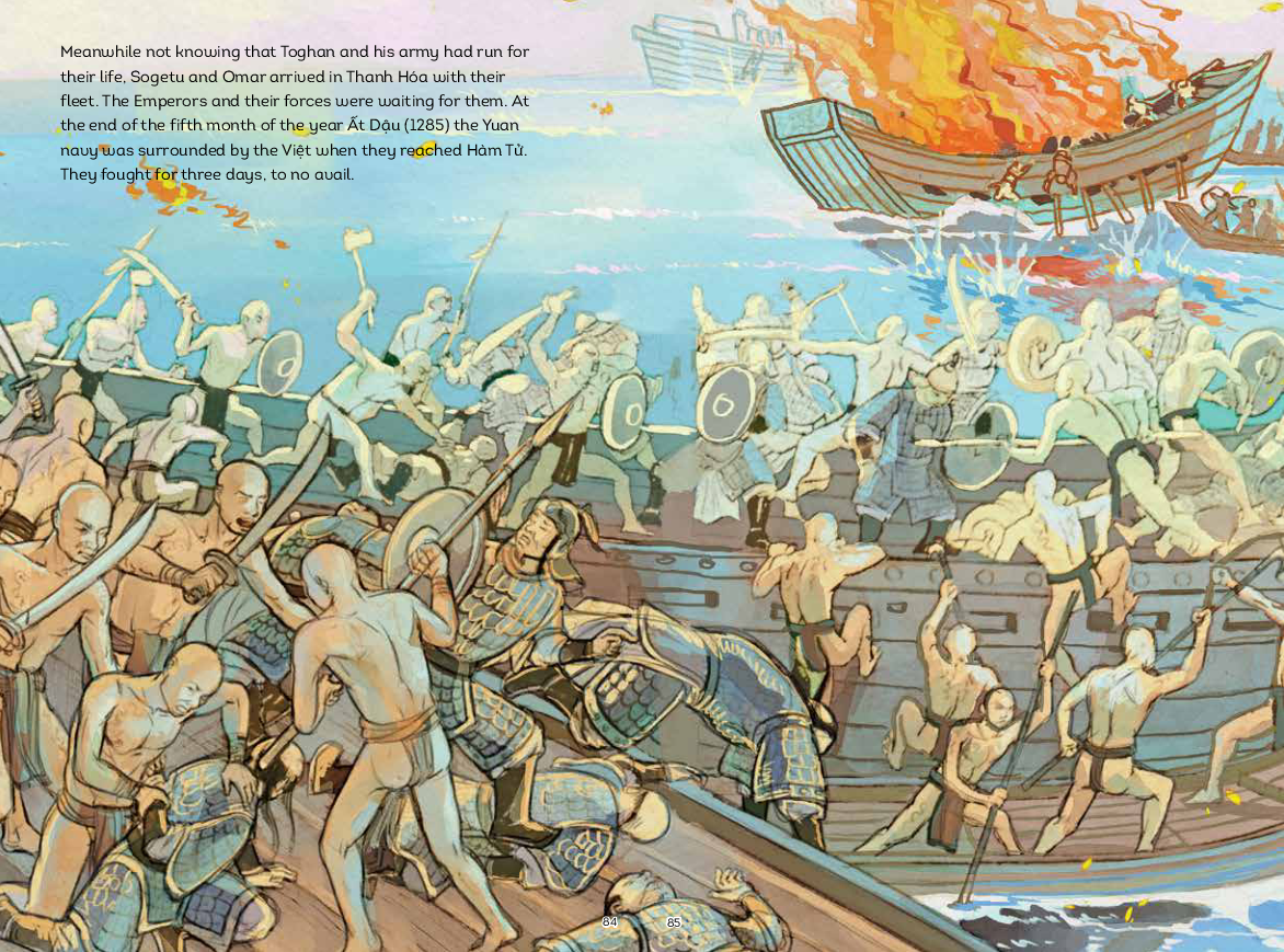 a history of vietnam in pictures (in colour) - the second victory against the mongols