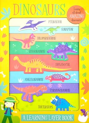 a learning layer book: dinosaur