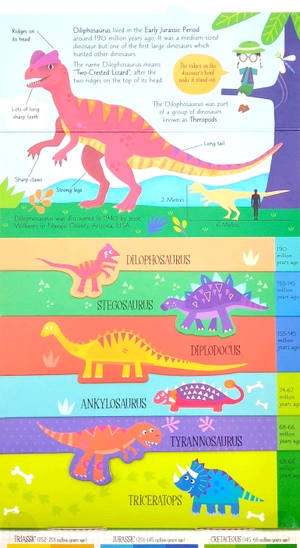 a learning layer book: dinosaur