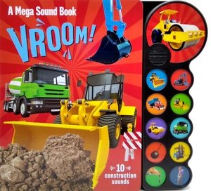 a mega sound book: vroom 10-button sound book