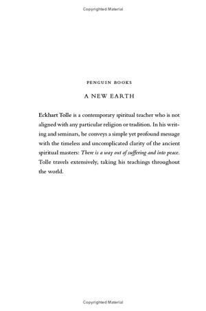 a new earth (oprah #61): awaking to your life's purpose