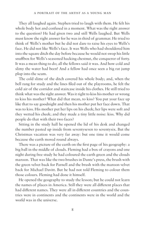 a portrait of the artist as a young man