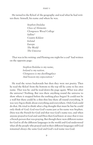 a portrait of the artist as a young man