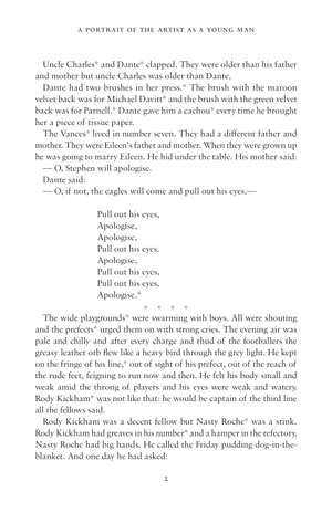 a portrait of the artist as a young man