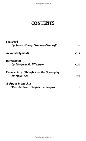 a raisin in the sun: the unfilmed original screenplay (plume)