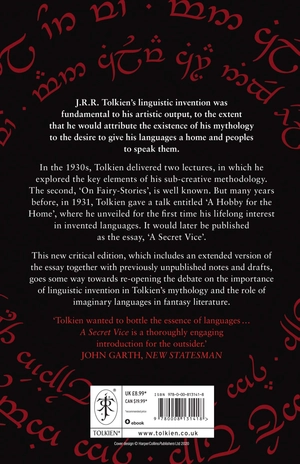 a secret vice: tolkien on invented languages