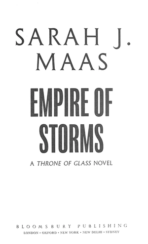 a throne of glass - empire of storms