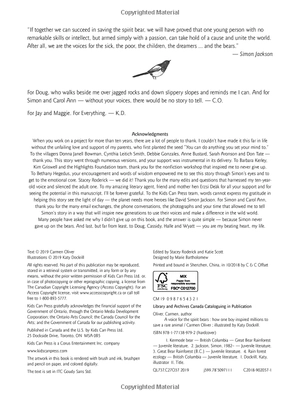 a voice for the spirit bears: how one boy inspired millions to save a rare animal