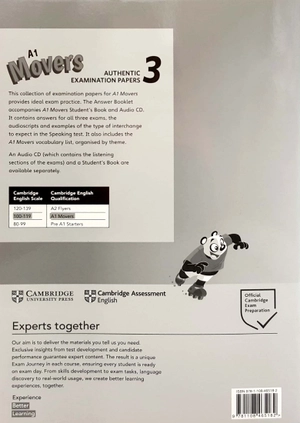 a1 movers 3 answer booklet: authentic examination papers