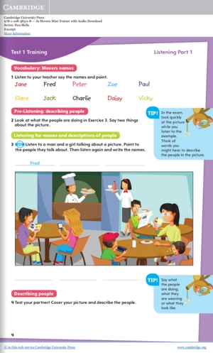 a1 movers mini trainer with audio download