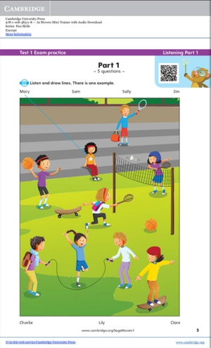 a1 movers mini trainer with audio download