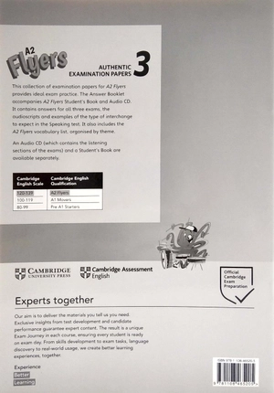 a2 flyers 3 answer booklet: authentic examination papers