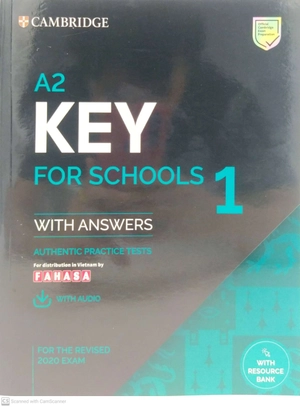 a2 key for schools 1 for the revised 2020 exam student's book with answers with audio with resource bank: authentic practice tests (ket practice tests)