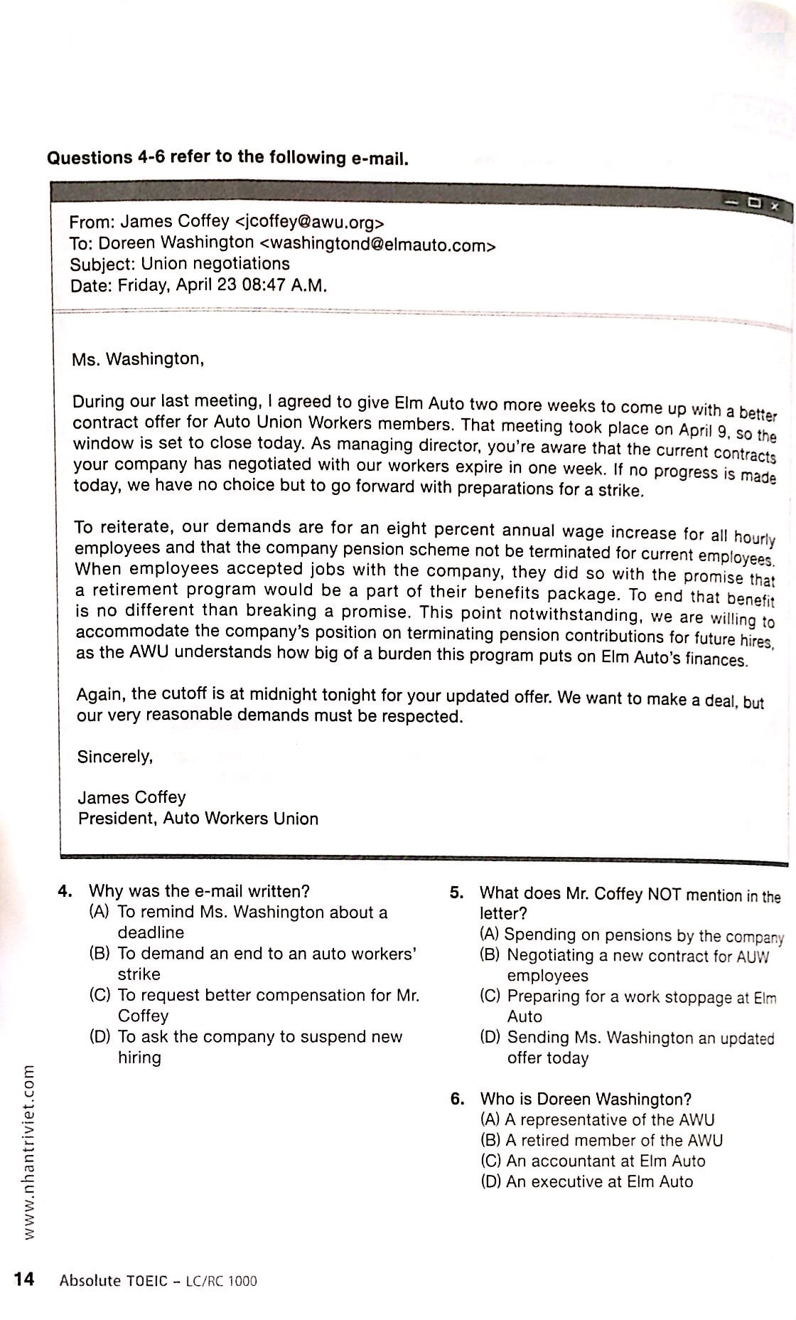 absolute toeic lc/rc 1000 (kèm cd)