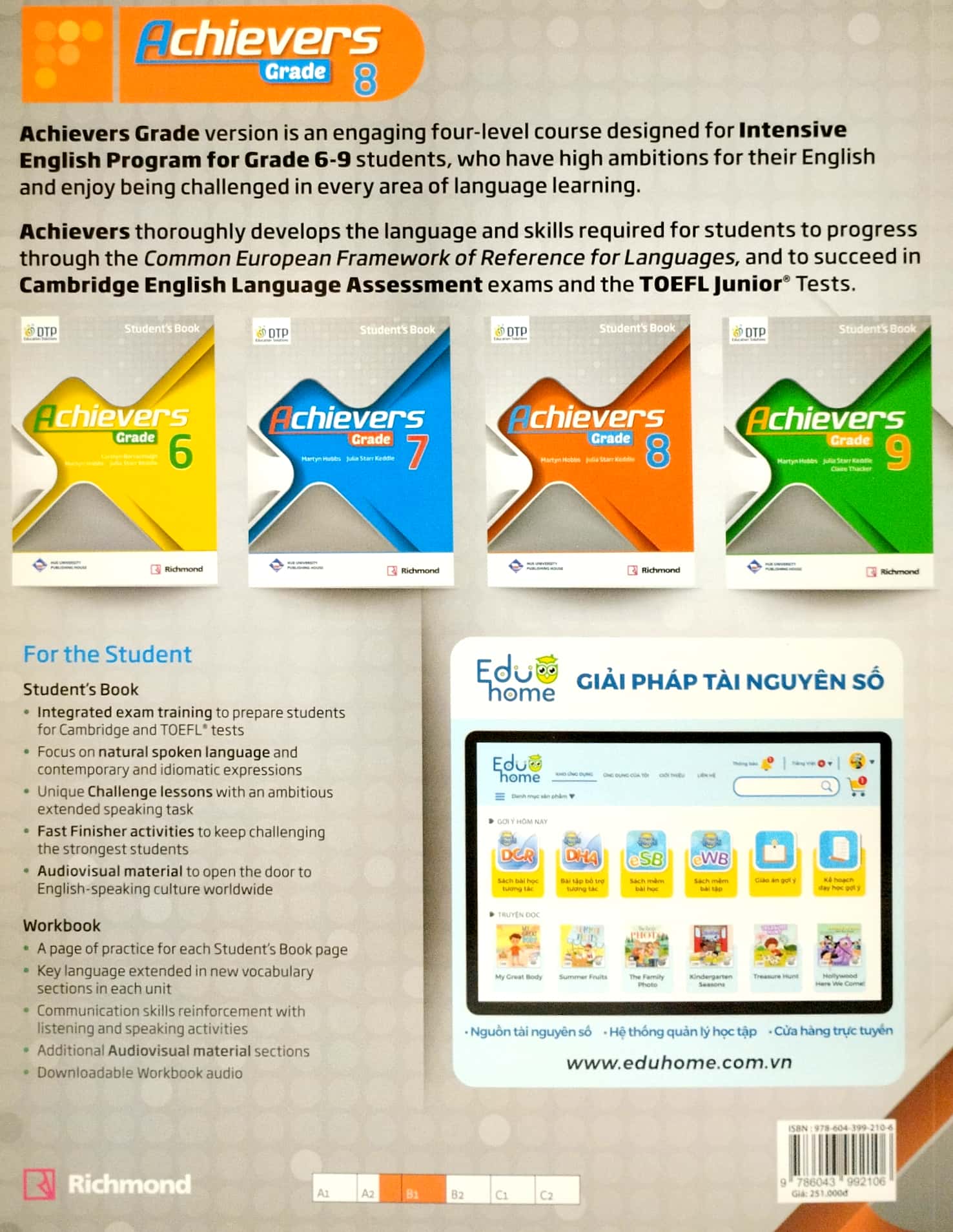 achievers grade 8 student's book with clil book