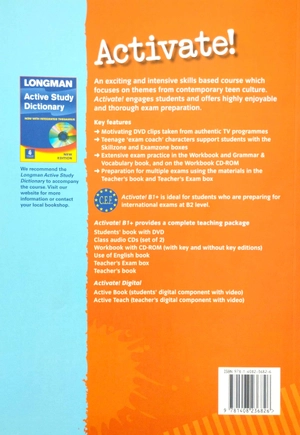 activate! b1+ pack 3 new editon student book w/activebook + workbook (w/key) w/cd-rom