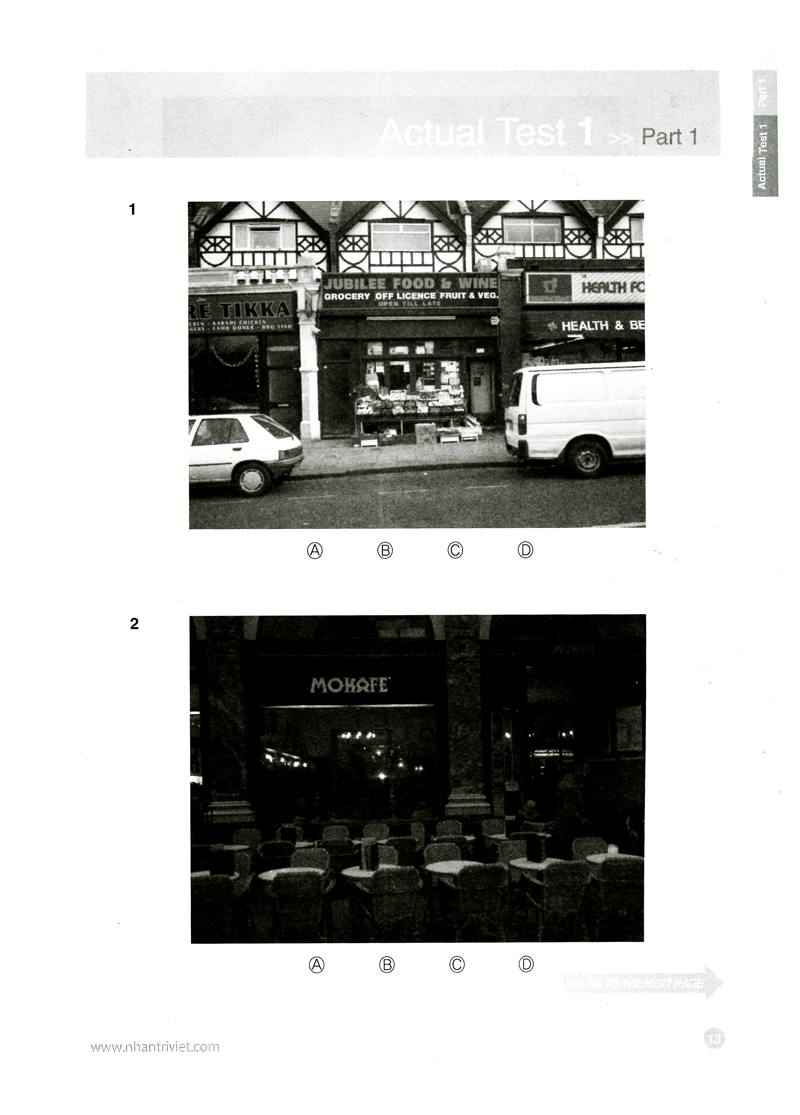 actual tests part 1,2 (kèm cd)