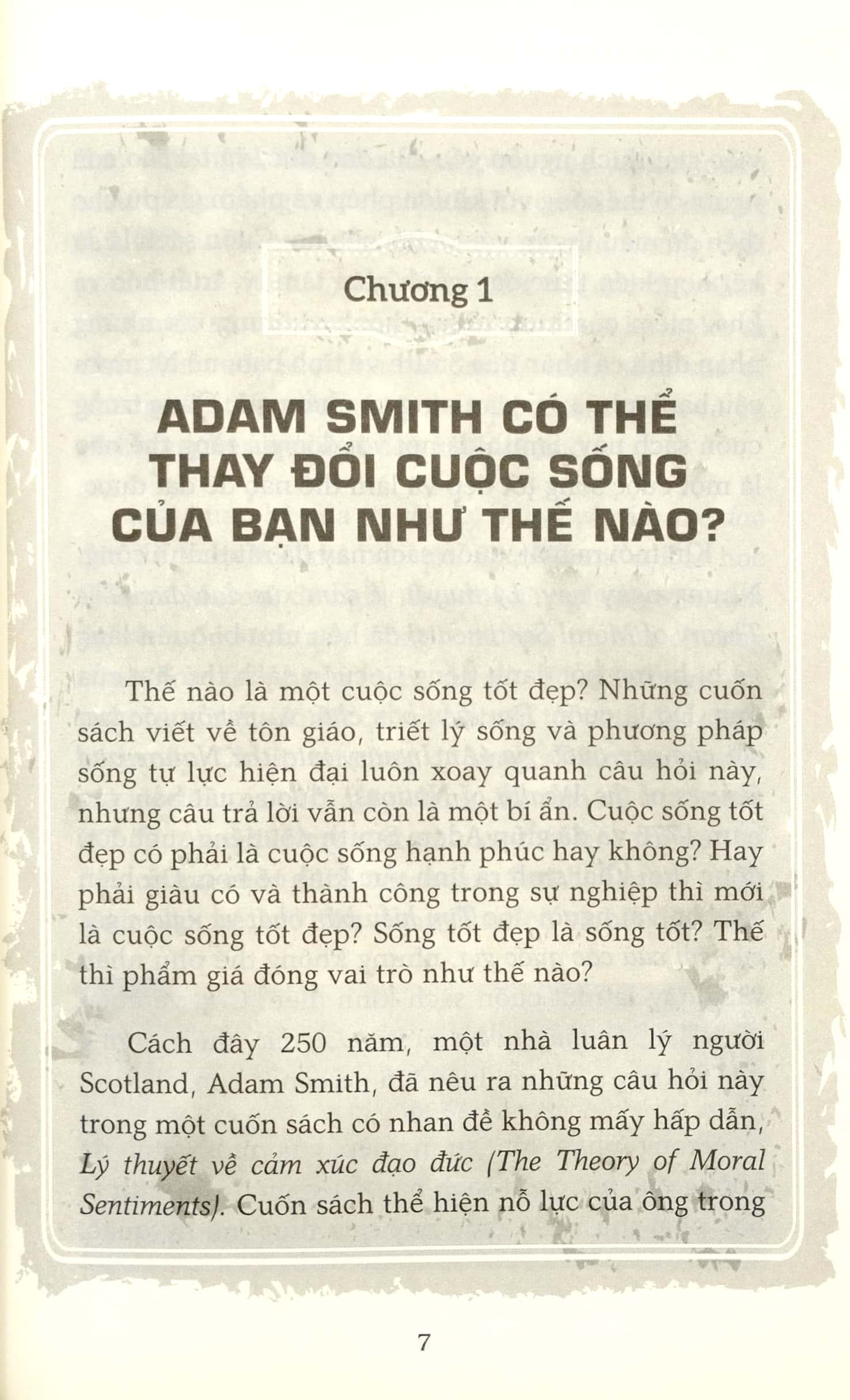 adam smith có thể thay đổi đời bạn