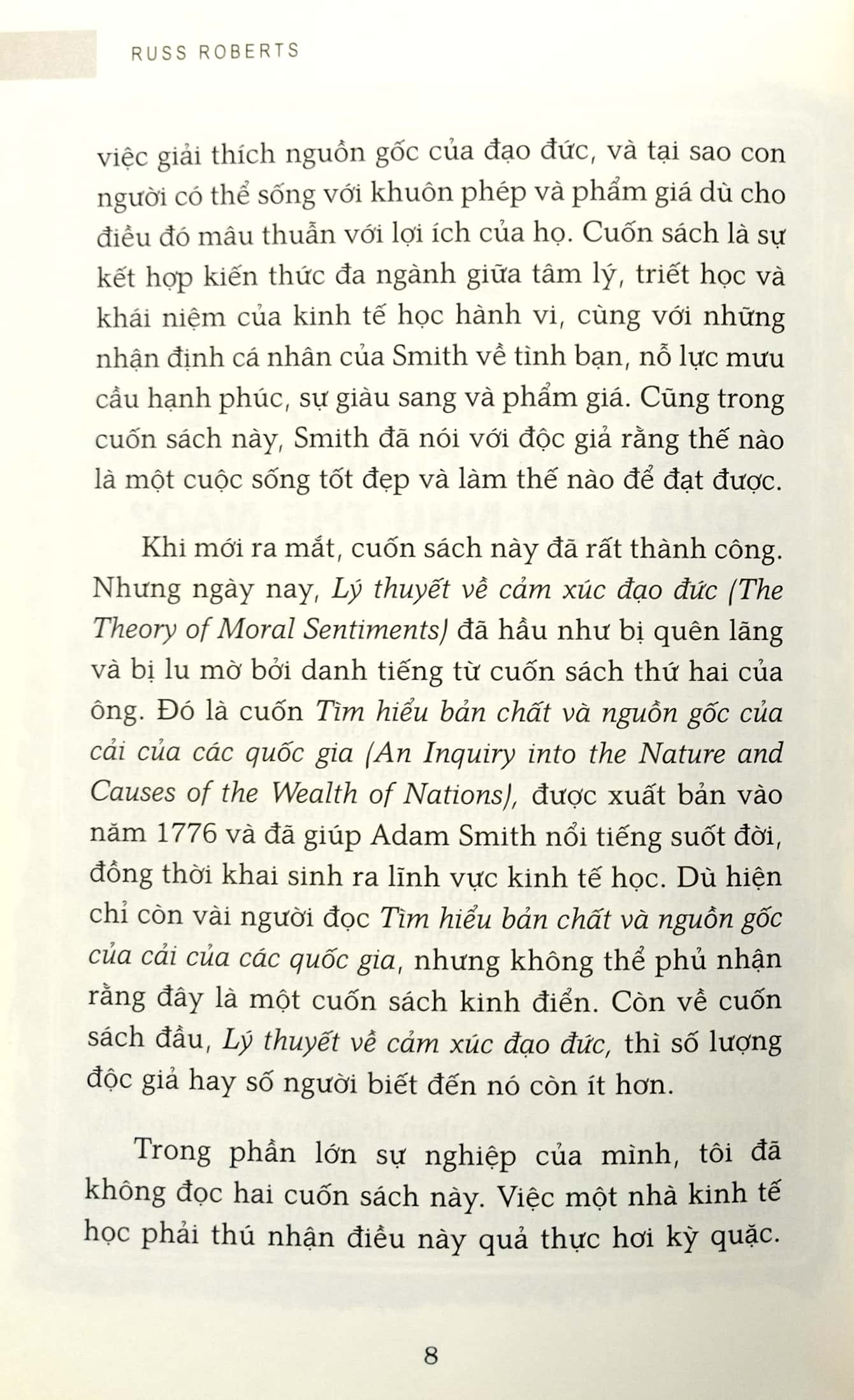 adam smith có thể thay đổi đời bạn