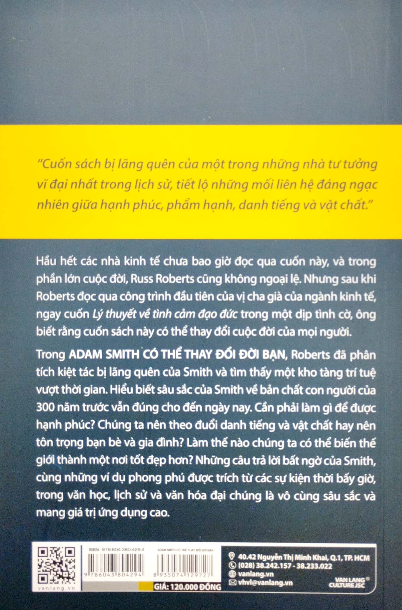 adam smith có thể thay đổi đời bạn