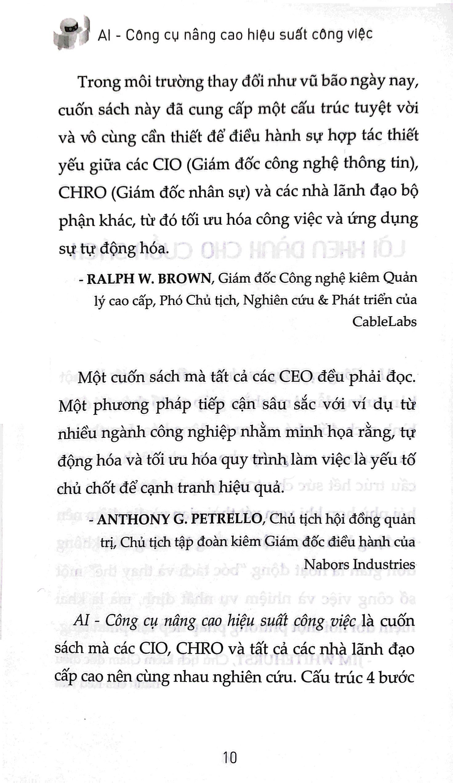 ai - công cụ nâng cao hiệu suất công việc