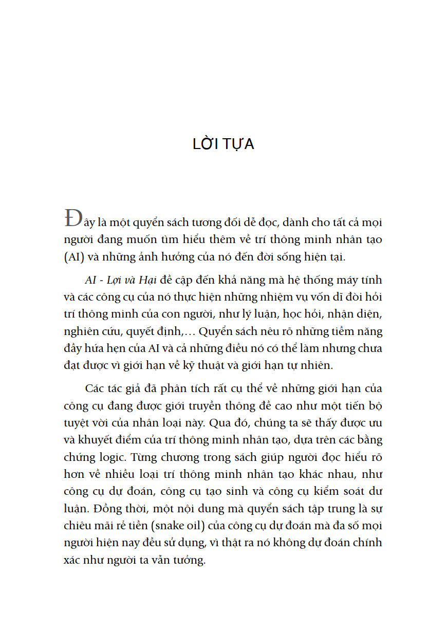 AI - Lợi và Hại - AI Snake Oil