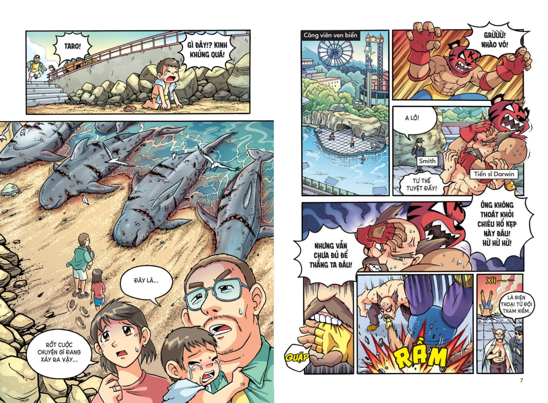 ai mạnh hơn? - cá voi vs. mực khổng lồ - trận chiến của quái vật biển sâu - tặng kèm sticker