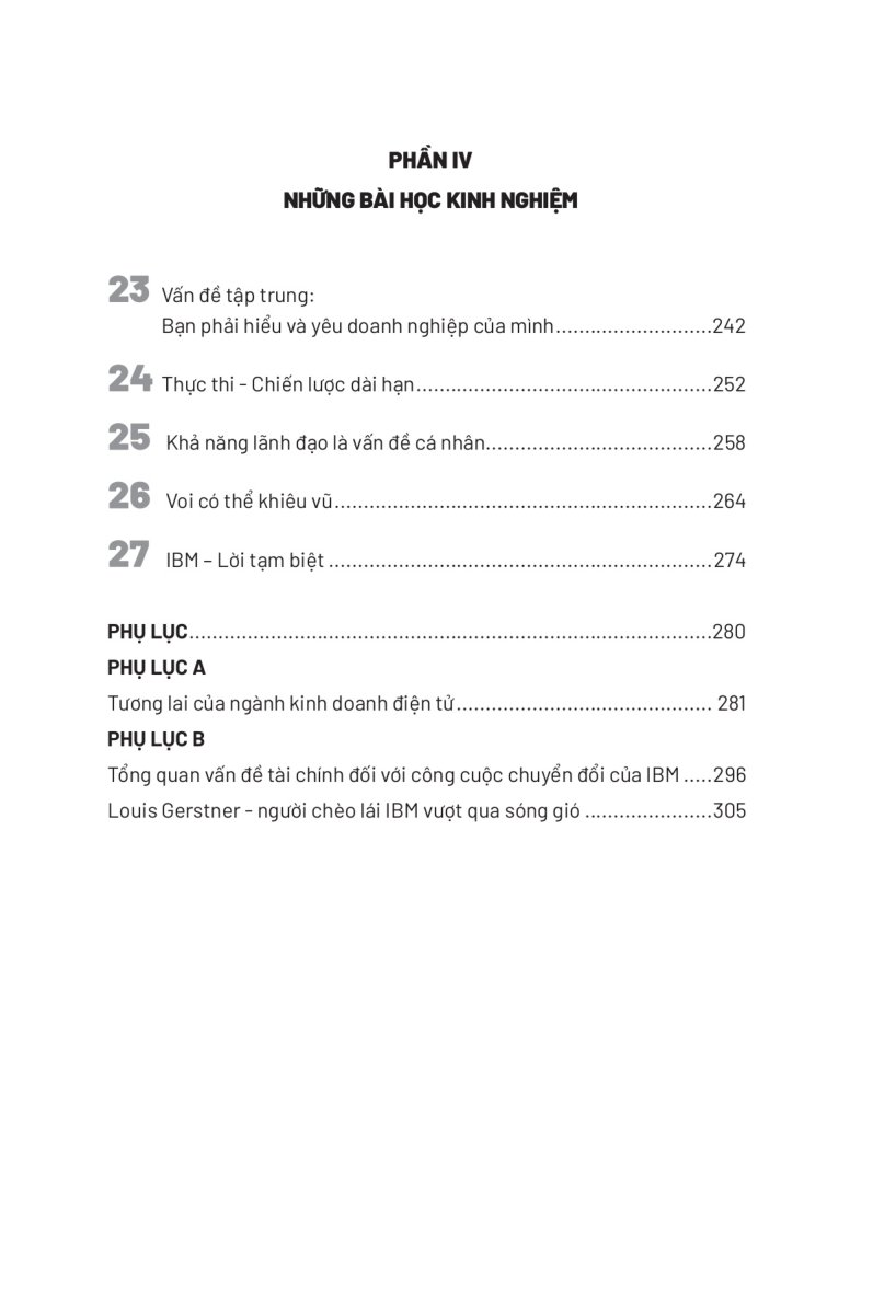 ai nói voi không thể khiêu vũ - phương pháp quản trị và điều hành những công ty khổng lồ nhưng rất linh hoạt