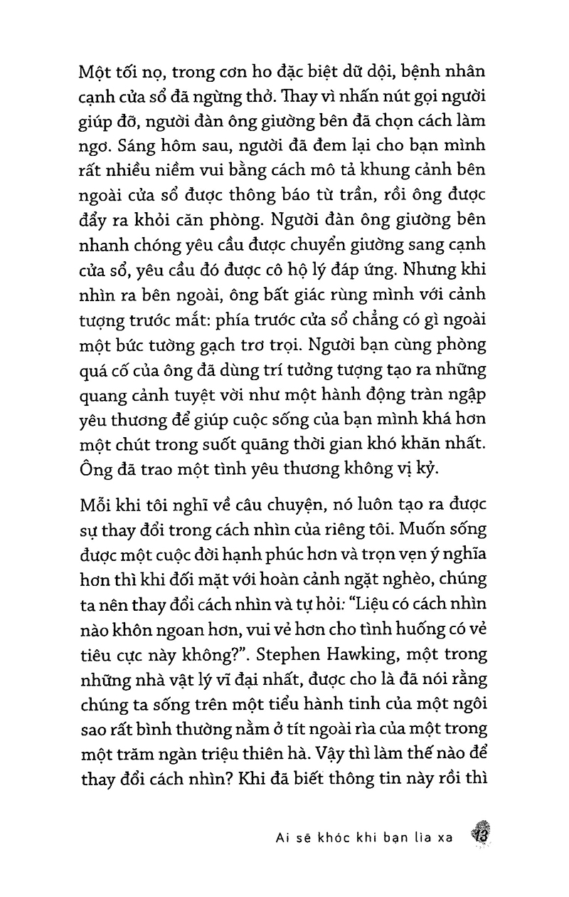 ai sẽ khóc khi bạn lìa xa