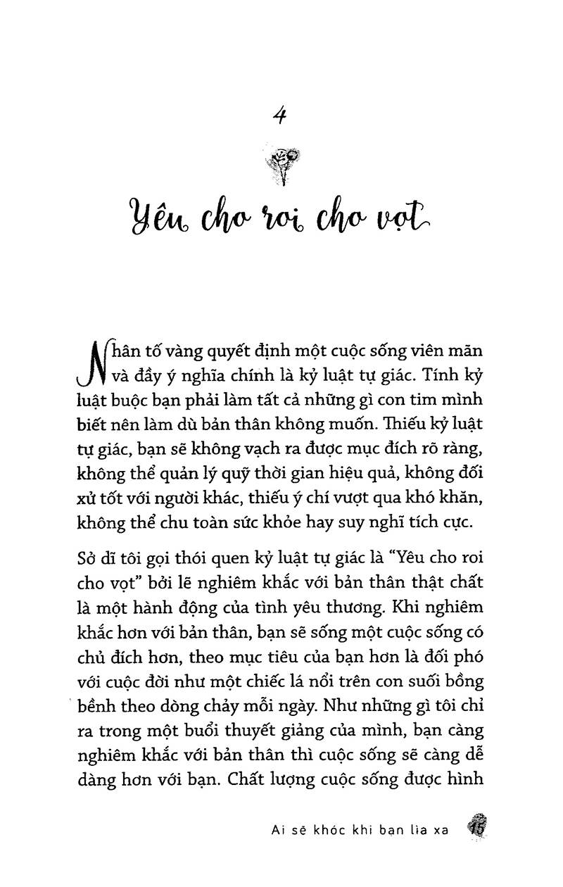 ai sẽ khóc khi bạn lìa xa