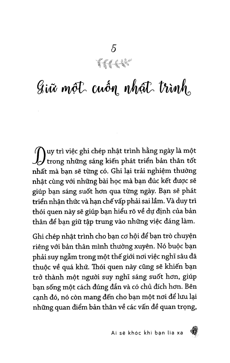 ai sẽ khóc khi bạn lìa xa